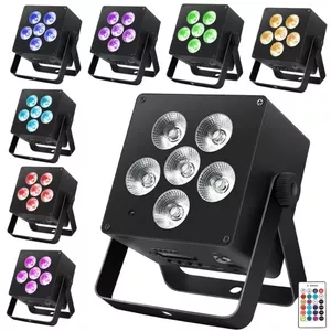 Akumulators darb. prožektors Light4Me ACCU PAR RGBWA-UV — uzlādējams RGBWA+UV LED par skatuvei un pasākumiem