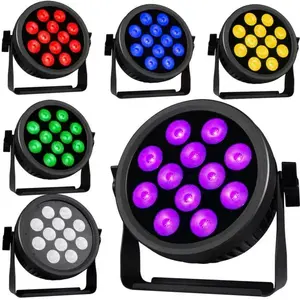 Par prožektors Light4Me CREE ALU HEXA PAR 12 — LED PAR, alumīnija korpuss, 12 LED