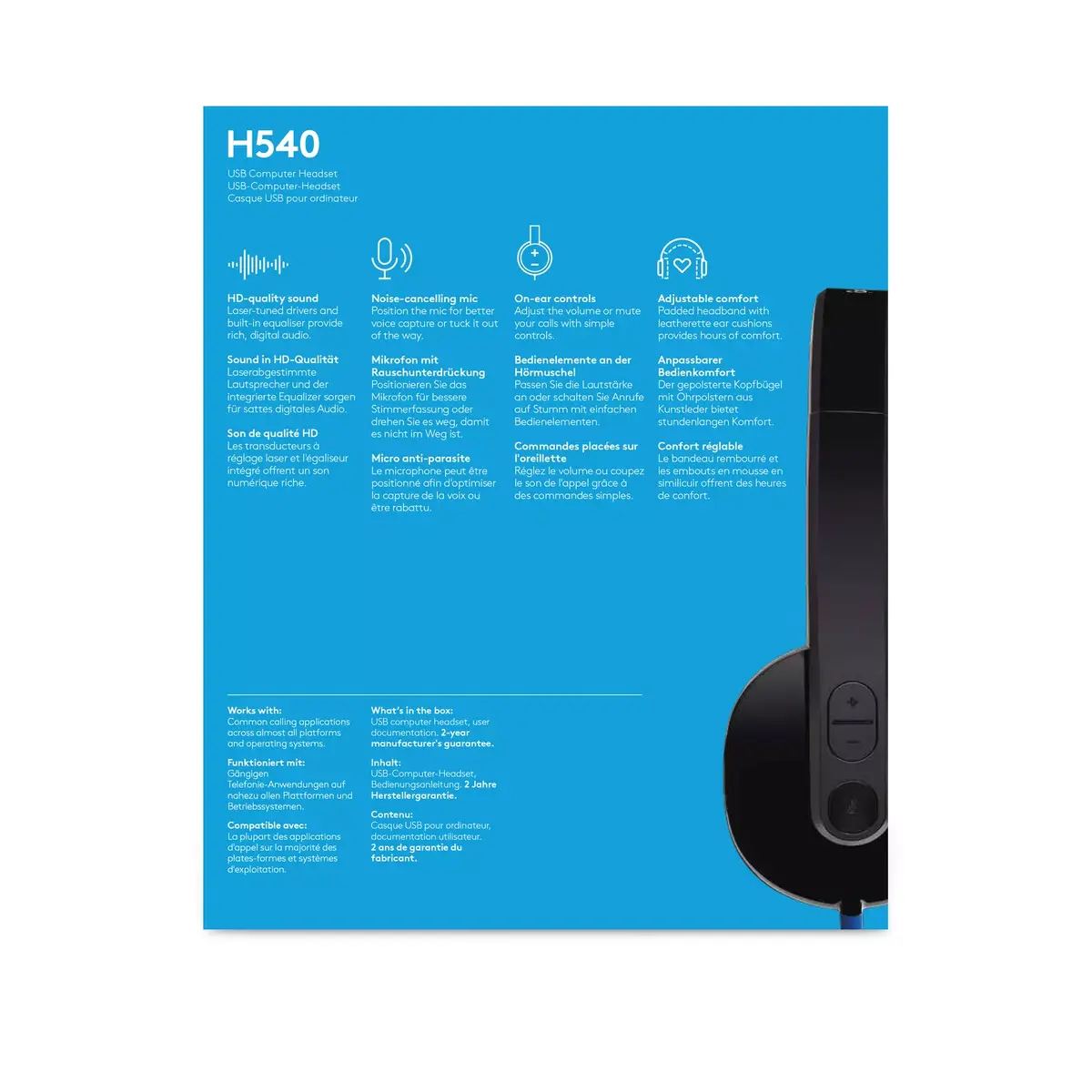 Austiņas Logitech H540 Photo 12
