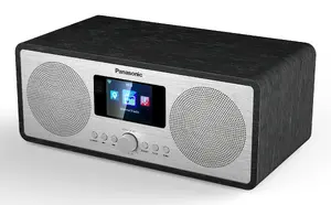 Portable Radio Panasonic RF-D40EG-K — Digital Tuner, FM 87.5–108 MHz, 6 W RMS, LCD 2.4", Wi‑Fi/Wi‑Fi 4, External Antenna, Black
