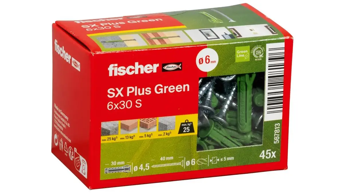 Комплект винтов и дюбелей Fischer 567813 Photo 2