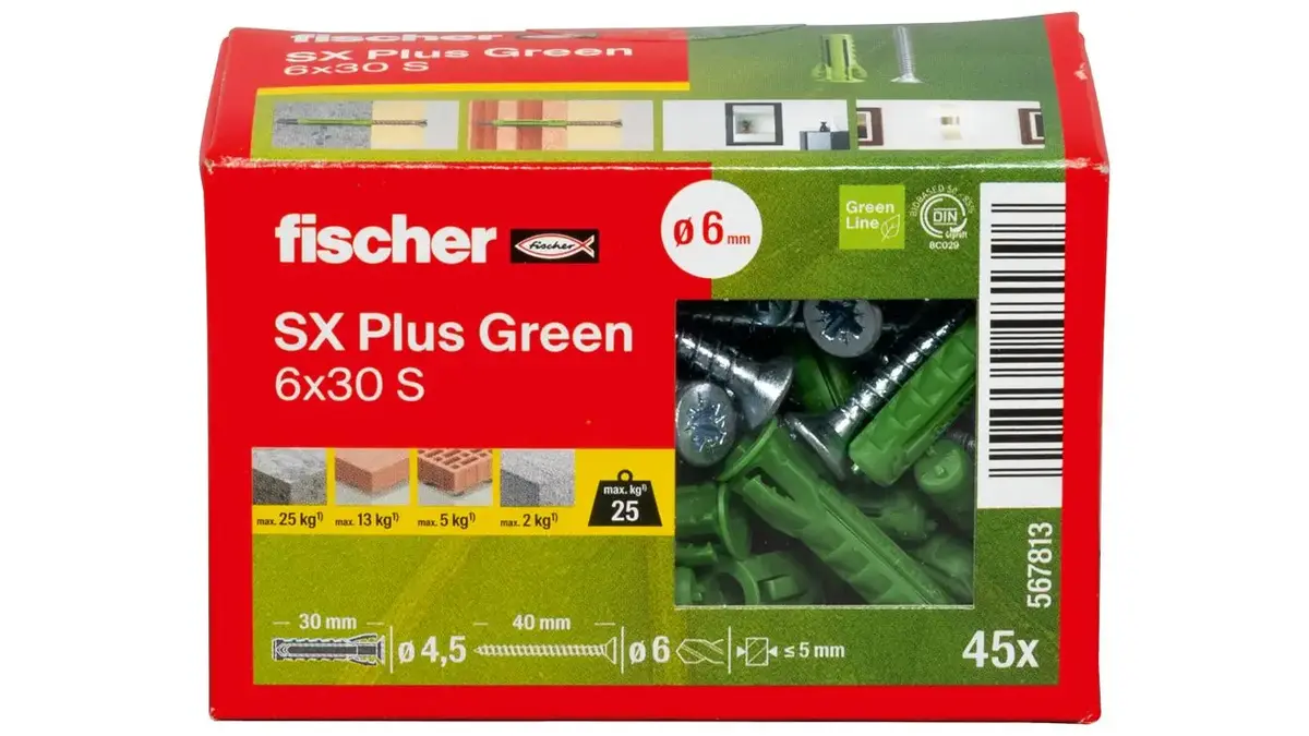 Комплект винтов и дюбелей Fischer 567813 Photo 3