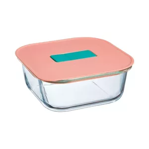 Контейнер для хранения Luminarc UNIQUE BOX 80 cl 15.6×15.6×6 см стеклянный корпус с пластиковой крышкой