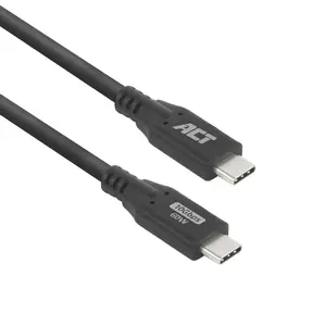 USB Type-C Cable ACT 1m 10Gbps 60W USB 3.2 Gen 2 Black