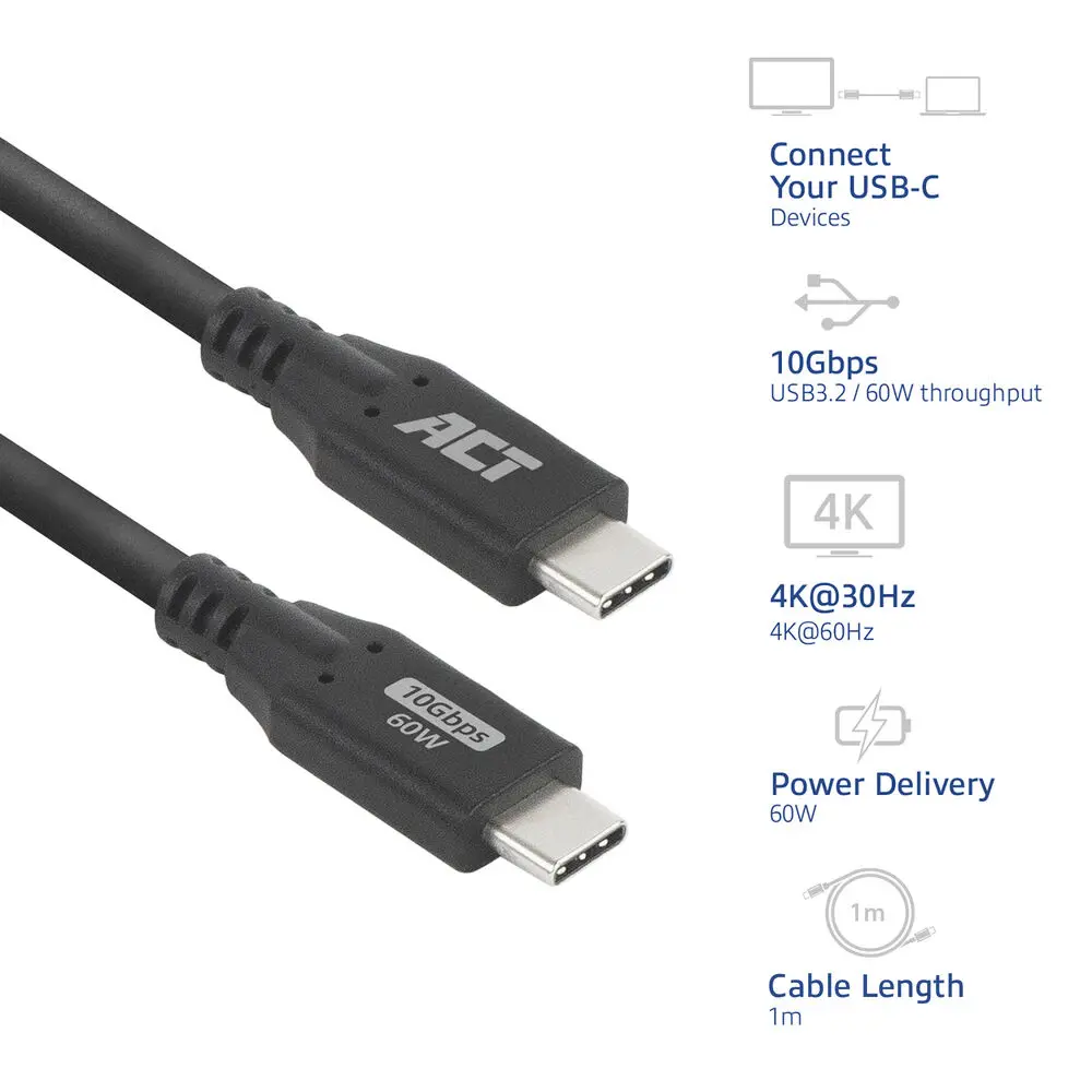ACT AC7441 USB Type-C Cable 1m Photo 3