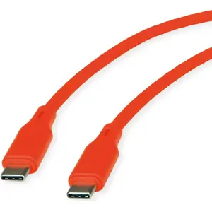 USB 2.0 cable Secomp 11.02.9124, 1 m, orange, up to 60W