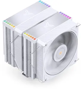 CPU cooler Jonsbo HX6280 PWM RGB 130mm white — 130 mm fan, PWM control, RGB lighting