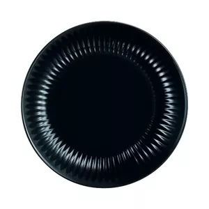 Serving Plate Luminarc COTTAGE NOIR DESERTA FISH 19 cm black glass
