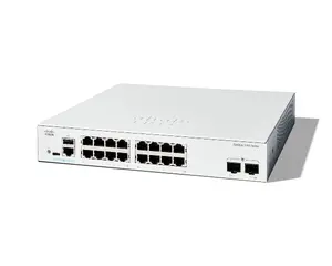 Managed Switch Cisco Catalyst 1300-16T-2G — 16x Gigabit RJ-45, 2x 1GE SFP, L2/L3
