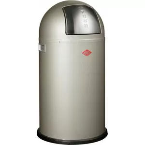 Miskaste Wesco Pushboy 50 l, sudrabota, ar pedāli