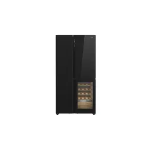 Side-by-Side refrigerator TEKA RLF 85950 GBK, Full No Frost, 548 L, fridge 334 L / freezer 214 L, inverter motor, wine cooler (18 bottles), black