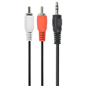 Gembird 5m 3.5mm 2xRCA M/M audio cable Black Red White