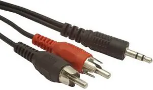 Gembird 5m 3.5mm 2xRCA M/M audio cable Black Red White