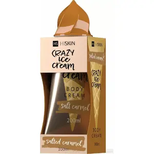 Крем для тела HiSkin Crazy Ice Cream Salted Caramel 200 мл – увлажняющий лосьон для тела