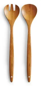 Salad spoon set ZELLER 23576 — Bamboo, 2 pcs, length 300 mm, width 60 mm