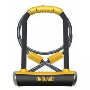 U-lock Onguard PitBull Mini LS 8007DT with cable — ONG-8007DT, compact bicycle lock