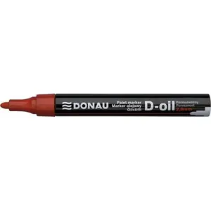 Eļļas marķieris Donau D-Oil apaļš 2,8 mm, sarkans