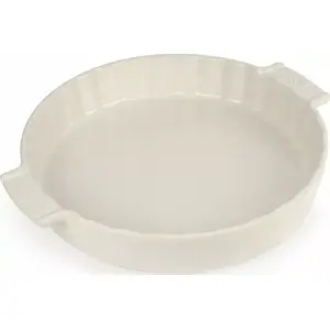 Baking dish 28 cm, PEUGEOT APPOLIA — tart/quiche pan, ecru