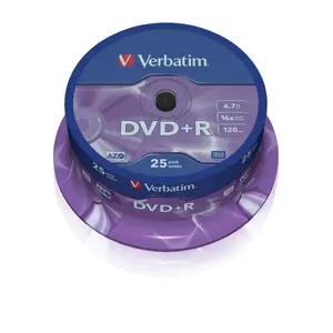 DVD+R Verbatim VB-DPR47S2A — 4.7 GB, 16x, 25-pack spindle, 120 mm