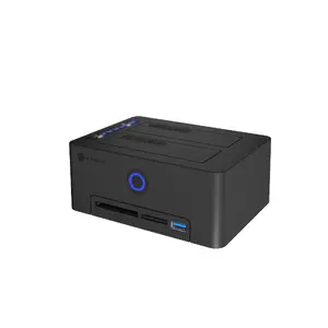 External HDD/SSD enclosure ICY BOX IB-1233CL-CR USB 3.2 Gen 1 Type-A, supports 2.5" & 3.5", SATA, CF/SD, 5 Gbit/s, 12V, black