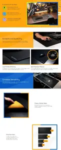 Коврик для мышки Glorious PC Gaming Race Mouse Pad 2 Medium - Edgeless - Black