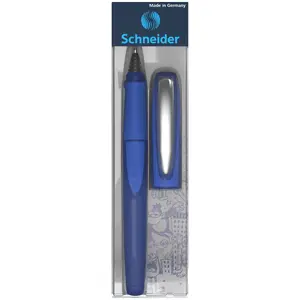 Ballpoint pen Schneider Electric RAY Space Blue — ambidextrous design, medium tip