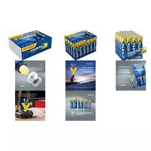 Alkaline Micro AAA batteries Varta Longlife Power — 12-pack