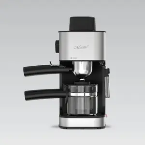 Espresso machine Maestro MR-411 800 W 1.5 L countertop manual, 3.5 bar, 4 cups, stainless steel filter, removable drip tray, black