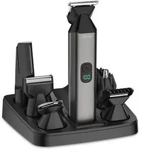 Haircutting set Maestro MR-661 6-in-1 — black, multi-function grooming kit