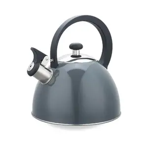 Electric Kettle Maestro MR-1302-GREY 2.5 L Stainless Steel, Grey Housing, Whistle, Cool-Touch Handle