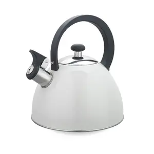 Electric kettle Maestro MR-1302-WG 2.5 L, stainless steel housing, white, hinged whistle