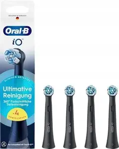 Electric toothbrush replacement heads Oral-B iO Ultimate Cleaning 4-pack, black