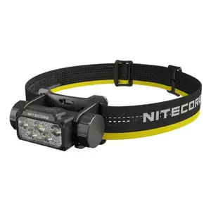 Headlamp Nitecore HC70 UHE — headband flashlight, 1600 lumens, shockproof, waterproof, 0.172 kg, black