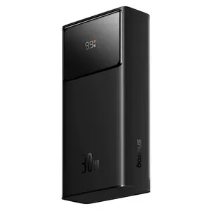 Portatīvais akumulators Baseus Star-Lord 10000mAh 30W 2xUSB/2xUSB-C melns