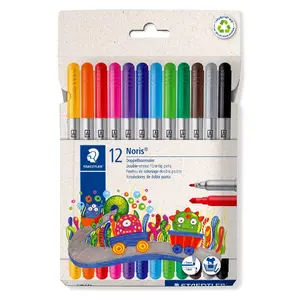 Flomāls Staedtler 320 C12 Fine/Medium Melns Zils Brūns Zaļš Pelēks Gaiši zils Gaiši pelēks Oranžs Rozā Sarkans Violets Dzeltens