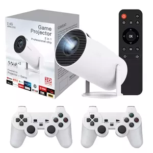 Riff M300MAX Portatīvais Viedprojektors Spēļu Konsole 36000+ 4K Android 12 RK3326 ARM Cortex A53 64 Gb White