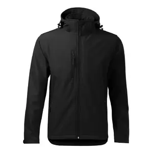 Софтшелл-куртка MALFINI Performance 522 — мужская, чёрная, 300 г/м²