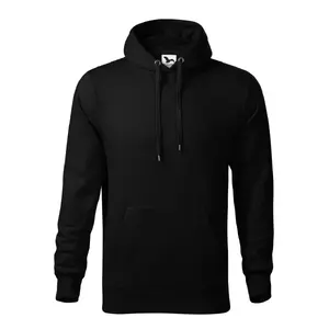 Vīriešu džemperis MALFINI Cape 413 320 g/m² melns — pulovers ar garām piedurknēm, apaļš kakls