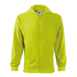 Vīriešu džemperis MALFINI Trendy Zipper 410, 300 g/m², lime punch