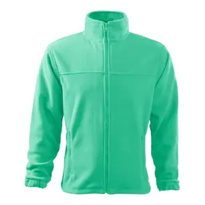 Men's fleece sweater RIMECK Jacket 501 Mint 280 g/m² - hooded long-sleeve casual top