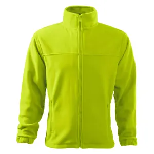 Men's fleece sweater RIMECK Jacket 501 lime punch 280 g/m²