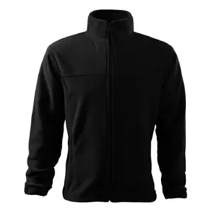 Vīriešu flīsa džemperis RIMECK Jacket 501 melns 280 g/m², vidēja svara iekšējai/ārējai lietošanai