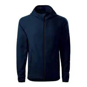 Vīriešu fleeces džemperis MALFINI Direct 417 tumši zils 240 g/m², apaļš kakls, garas piedurknes