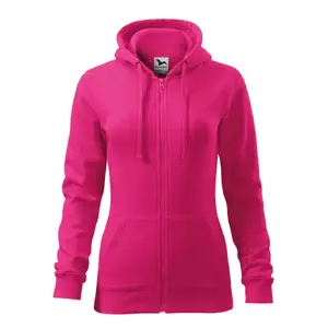 Sieviešu džemperis MALFINI Trendy Zipper 411, 300 g/m², magenta