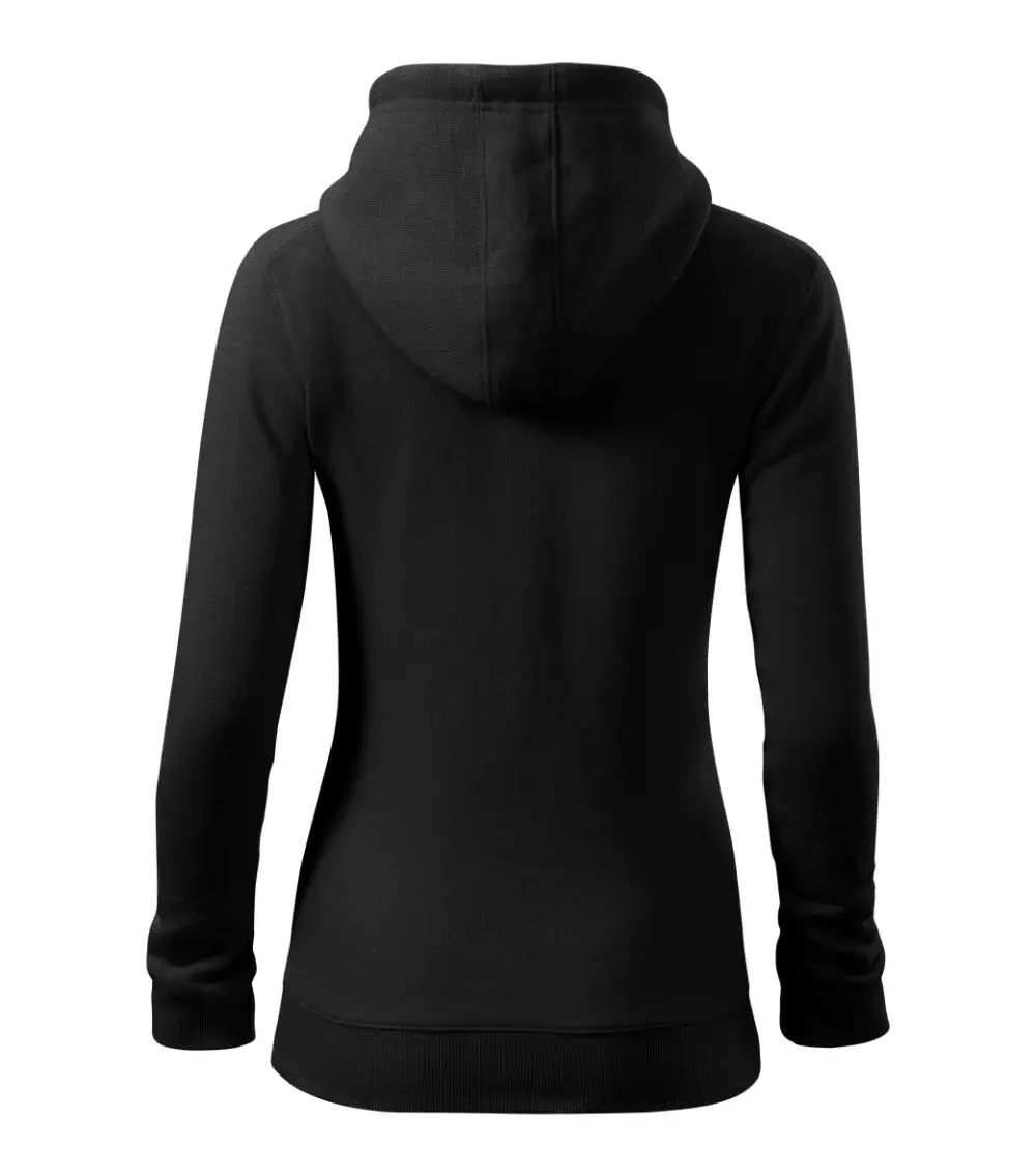 Džemperis MALFINI Trendy Zipper 411 — sieviešu melns 300 g/m² Photo 2