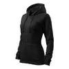 Džemperis MALFINI Trendy Zipper 411 — sieviešu melns 300 g/m² Photo 3