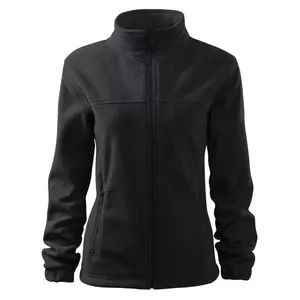 Women's fleece sweater RIMECK 504 ebony gray 280 g/m², jacket-style