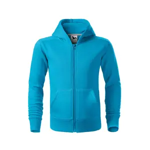 Bērnu džemperis MALFINI Trendy Zipper 412 300 g/m² Zila atol
