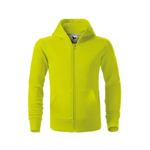 Bērnu džemperis MALFINI Trendy Zipper 412, 300 g/m², Lime punch