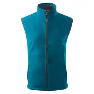 Softshell vest MALFINI Vision 517, men's, turquoise, 280 g/m²